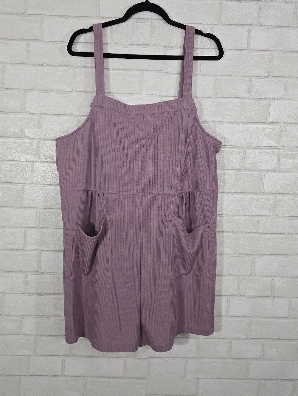 heyson purple shorts romper